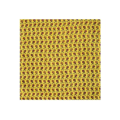 Tiekart cool combos yellow paisely silk cravat+pocket square