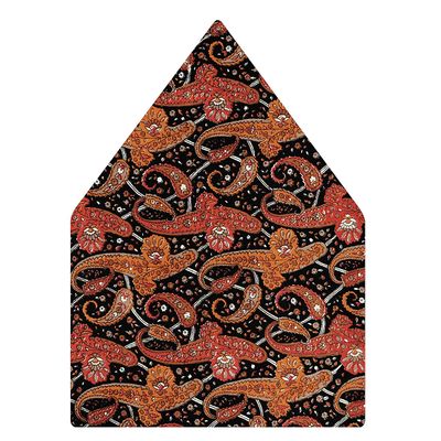 Multi Silk Paisley Cravat with Pocket Sqaure Combo-Set of 2