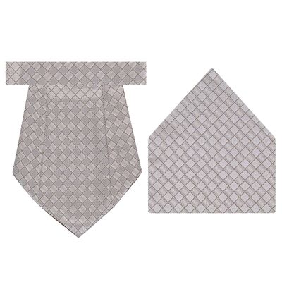 Tiekart cool combos grey cravat+pocket square