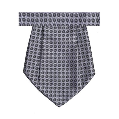 Tiekart cool combos grey polka dot  cravat+pocket square