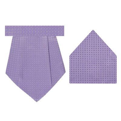 Tiekart cool combos purple paisley  cravat+pocket square