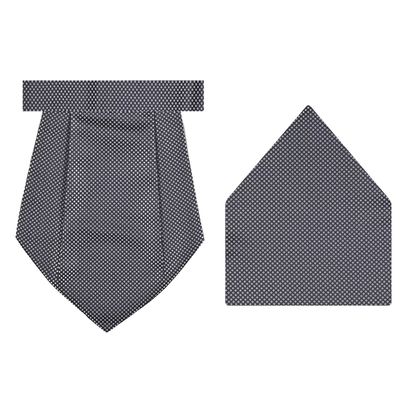 Tiekart cool combos black dotted  cravat+pocket square