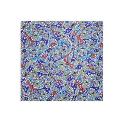 Tiekart cool combos blue paisely silk cravat+pocket square