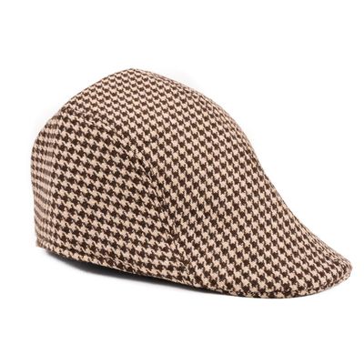 Tiekart men brown winter golf cap