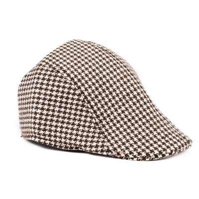 Tiekart men brown winter golf cap