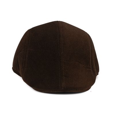 Tiekart men brown winter golf cap