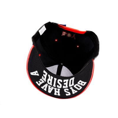 Tiekart men black & red snapback caps