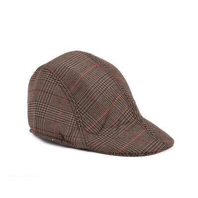 Tiekart men brown winter golf cap