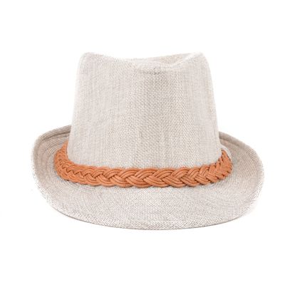 Tiekart men white spiral hat