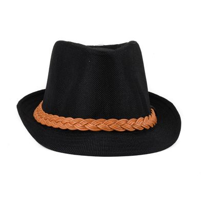 Tiekart men black spiral hat