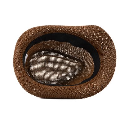 Tiekart men brown spiral  hat