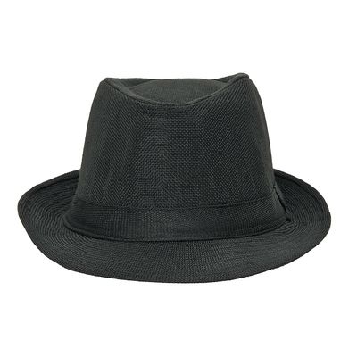 Tiekart plain black men classy hat