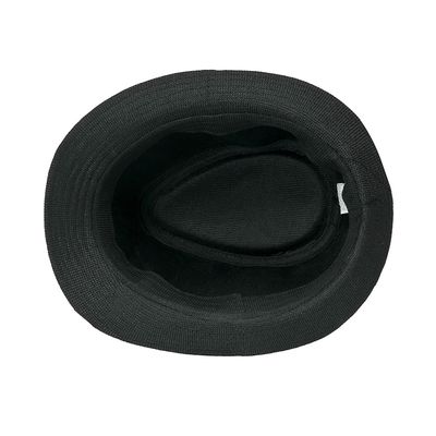 Tiekart plain black men classy hat