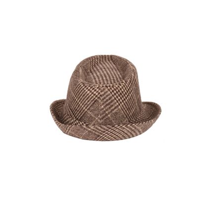 Tiekart men brown woollen hat