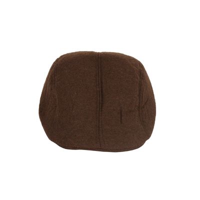 Tiekart men brown plain solids wollen winter golf cap