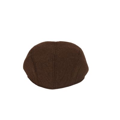 Tiekart men brown plain solids wollen winter golf cap