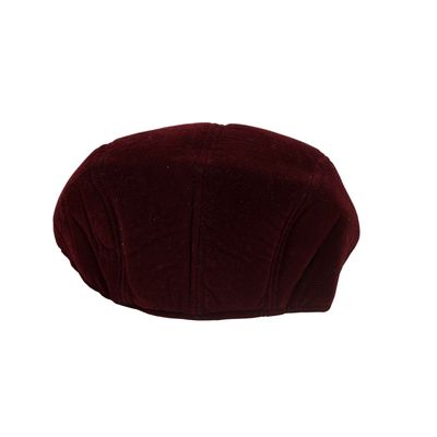 Tiekart men maroon plain solids  winter golf cap