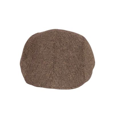 Tiekart men brown woollen winter golf cap