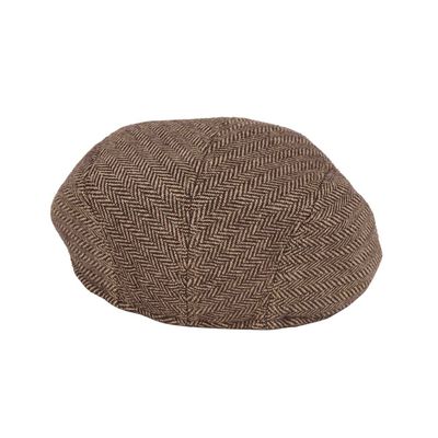 Tiekart men brown woollen winter golf cap