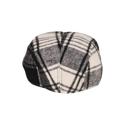 Tiekart men monochrome checked wollen winter golf cap