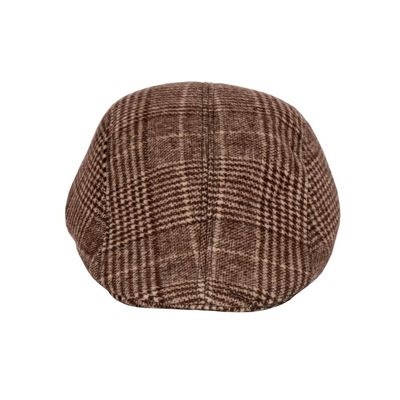 Tiekart men brown woollen winter golf cap