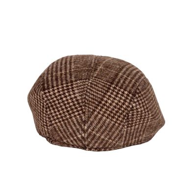 Tiekart men brown woollen winter golf cap