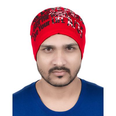 Tiekart men red beanie winter cap