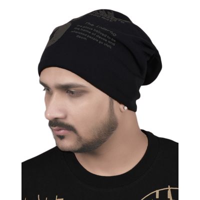 Tiekart men black   beanie winter cap