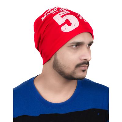 Tiekart men red beanie winter cap