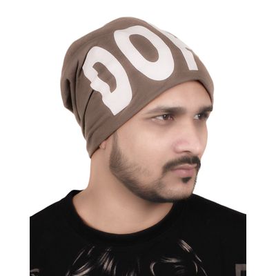 Tiekart men brown beanie winter cap