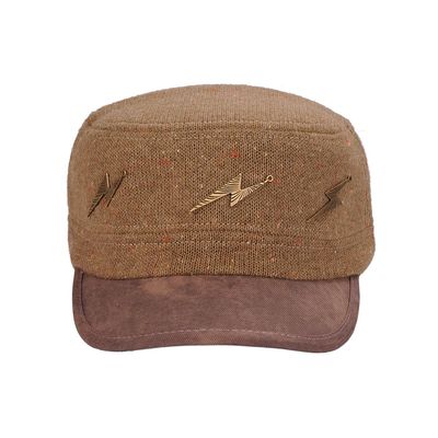 Brown Woollen Warm Winter Caps for Men