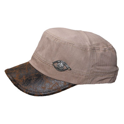 Brown Denim Trendy Caps for Men