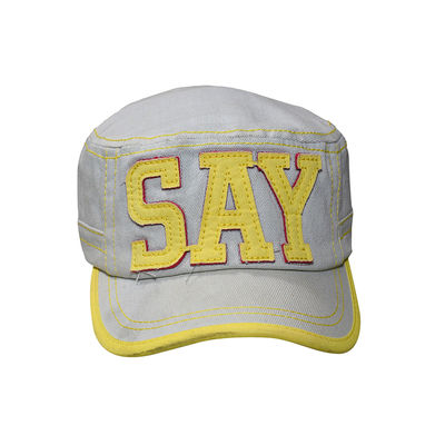 Blue and Yellow Denim Trendy Caps for Men and Women