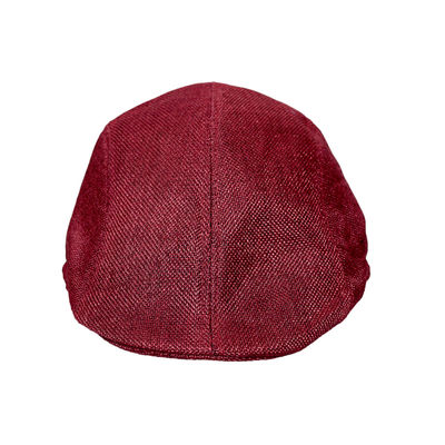 Maroon Plain Solid Classic Cotton Golf Cap for Men