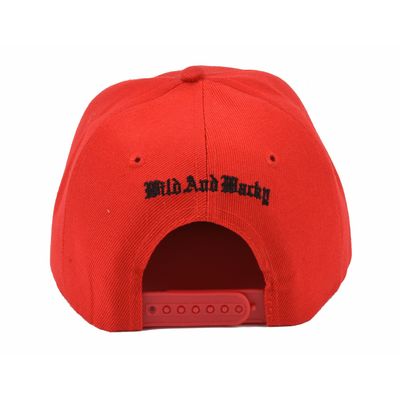 Tiekart men black & red snapback caps