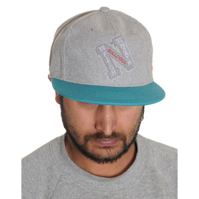 Grey Felt Warm Winter Woolen Snapback Baseball Cap for Men