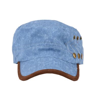 Tiekart men blue denim winter caps