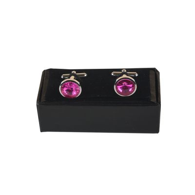 Tiekart men purple plain solids  cufflink