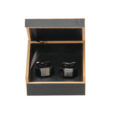 Exquisite Black Stylish Cufflinks for Men In Gift Box