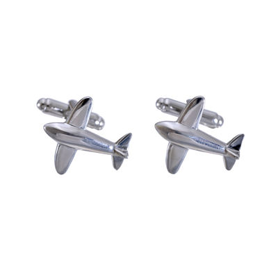 Tiekart men silver funky cufflink