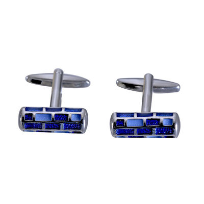 Tiekart men silver cufflink