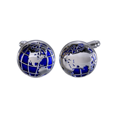 Tiekart men silver funky cufflink