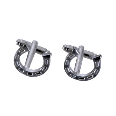 Tiekart men silver funky cufflink