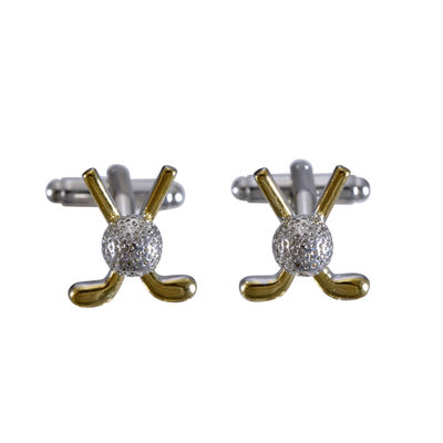 Tiekart men gold funky cufflink