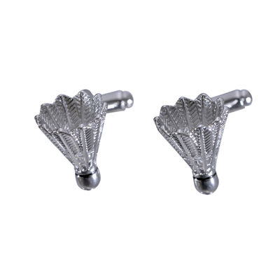 Tiekart men silver funky cufflink