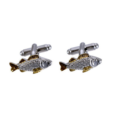 Tiekart men silver funky cufflink