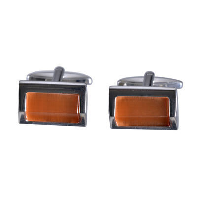 Tiekart men silver cufflink