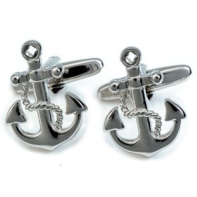 Tiekart men silver funky cufflink