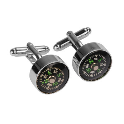 Silver  Chrome Plated Funky Stylish Partywear Cufflinks for Men