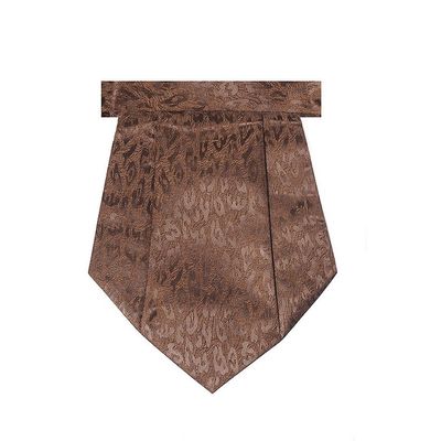 Tiekart men brown cravat